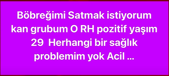 Ekonomik kriz derinleşti, vatandaş organlarını internetten satışa çıkardı