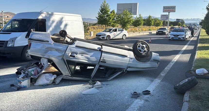 Elazığ’da beton mikseri ile otomobil çarpıştı: 4 yaralı