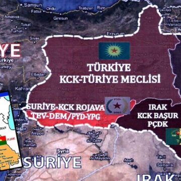 Emniyet raporundan çıkan PKK-PYD haritası