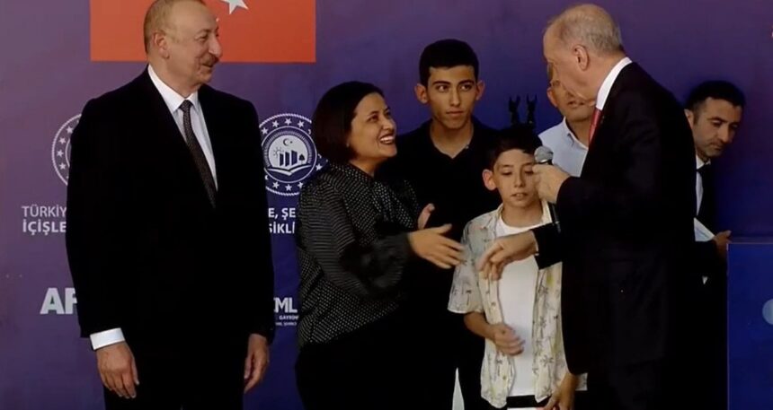 Erdoğan’la vatandaş arasında anahtar teslim töreninde ilginç diyalog