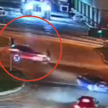 Giresun’da kırmızı ışık ihlali kazaya neden oldu: O anlar kamerada