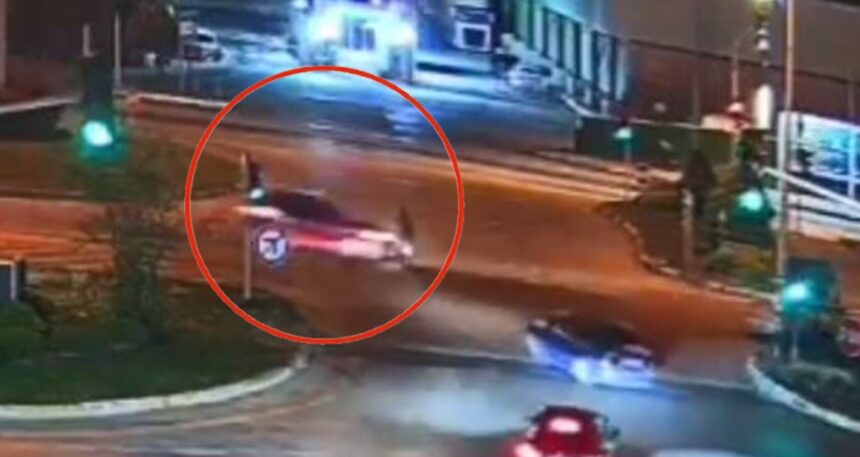 Giresun’da kırmızı ışık ihlali kazaya neden oldu: O anlar kamerada