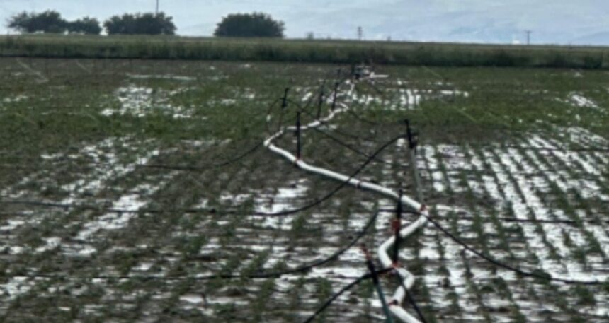 Kayseri’yi sağanak ve dolu vurdu: Tarım arazileri zarar gördü