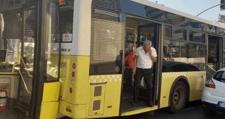 Kırmızı ışıkta duramayan İETT, önündeki otobüse çarptı