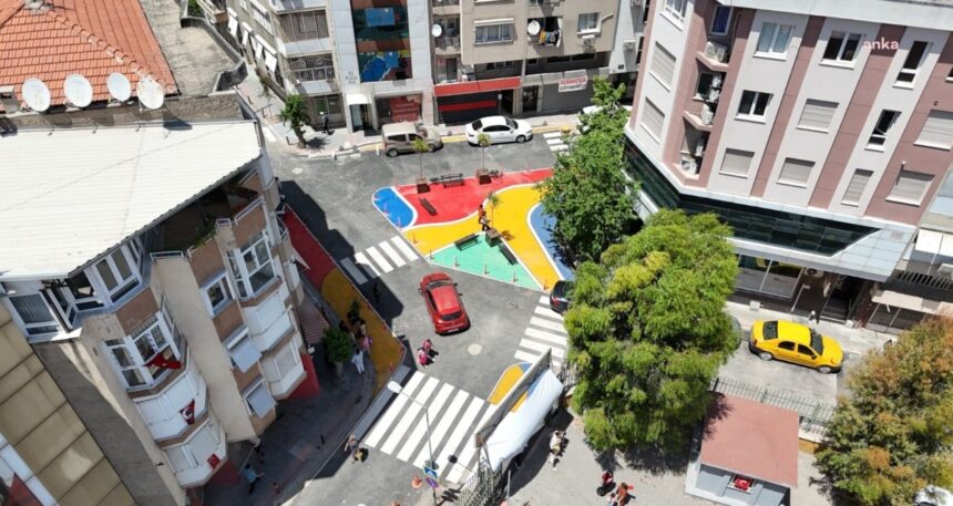 Konak’ta okul yollarına renkli dokunuş
