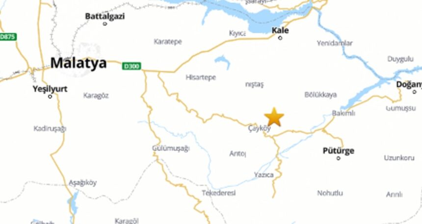 Malatya’da 3.9 büyüklüğünde deprem