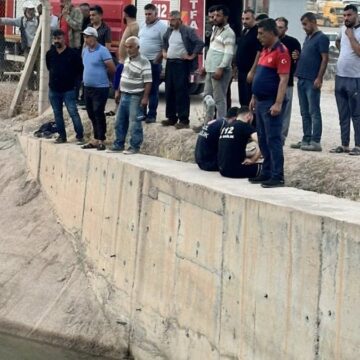 Mardin’de sulama kanalına giren kişi kayboldu