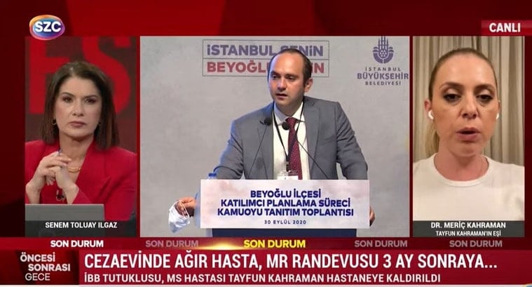 Meriç Demir Kahraman canlı yayında anlattı! 'Hastalık için değil adil yargılama için tahliye istiyoruz'