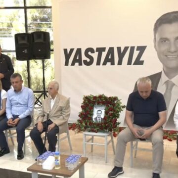 Özgür Özel ile Nurcan Zeyrek, taziyeleri kabul etti