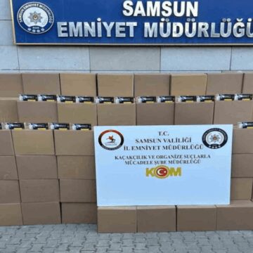 Samsun’da 108 bin 600 kaçak makaron yakalandı