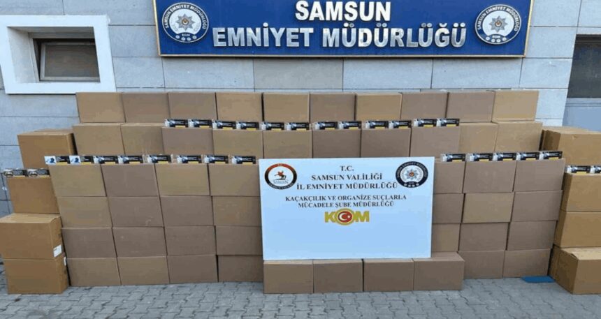 Samsun’da 108 bin 600 kaçak makaron yakalandı