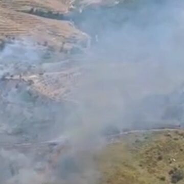 Seferihisar’da tedirgin eden orman yangını