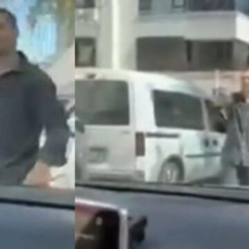 Silahla yol kesti kadın sürücüye kabusu yaşattı
