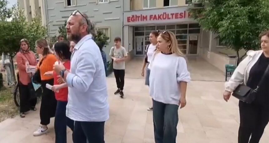 Sınava alınmayınca sinir krizi geçirip hastaneye kaldırıldı