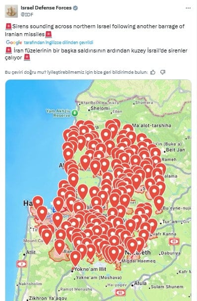 Son dakika... İran İsrail'e füze saldırısı başlattı