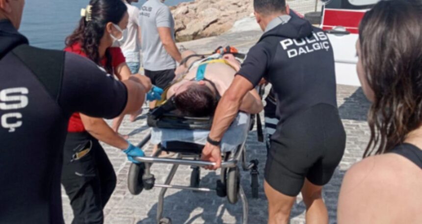 SUP board yaparken denizde fenalaştı ölümle burun buruna geldi