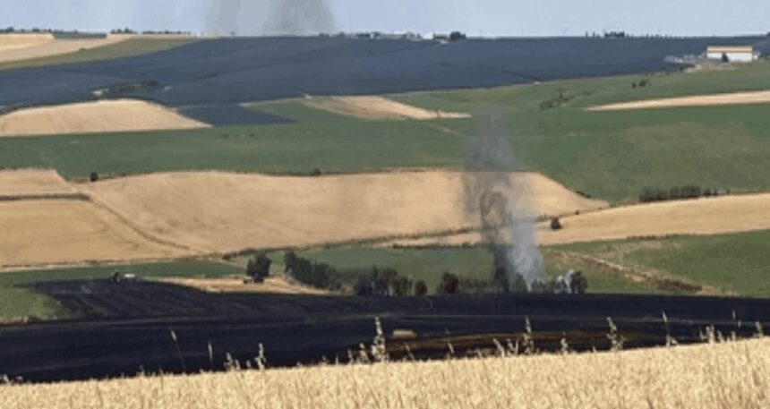 Tekirdağ’da 70 dönüm buğday yandı