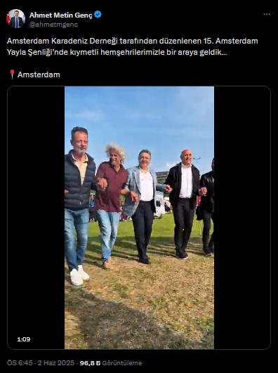 Trabzon sel felaketiyle boğuşurken AKP'li başkan Amsterdam'da horon tepti
