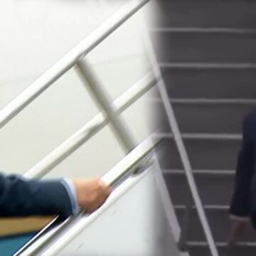 Trump zor dakikaları: Kameralara yansıdı