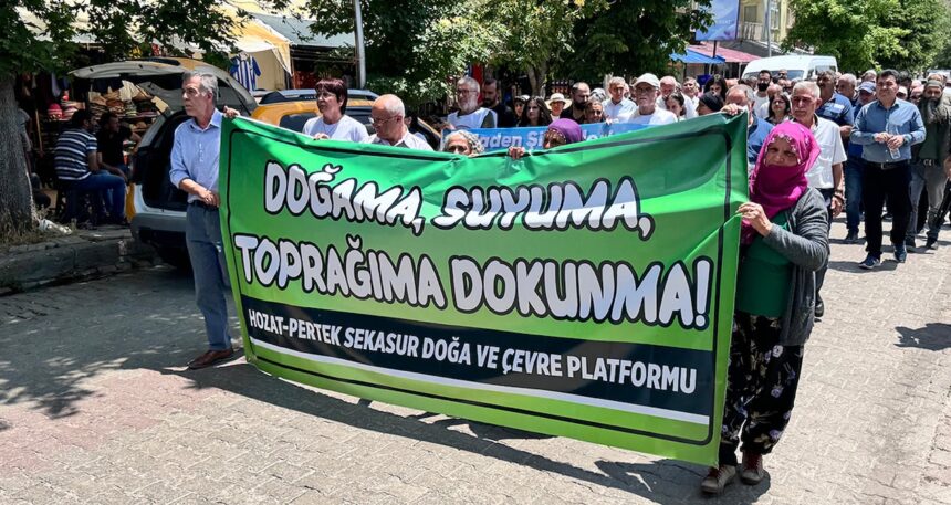 Tunceli ayakta! Köylüler Pomza Madeni projesine karşı yürüdü