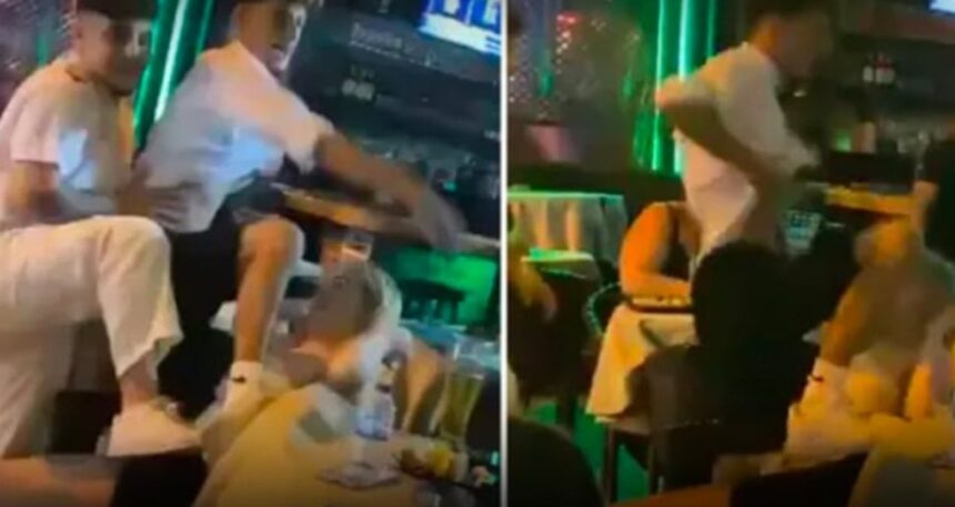 Turist kapanında utandıran dans için perde kapandı