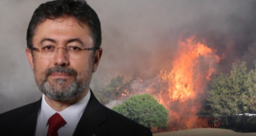 Yangını yağmur söndürdü, Bakan Yumaklı ‘Rabb’imin Lütfu’ dedi