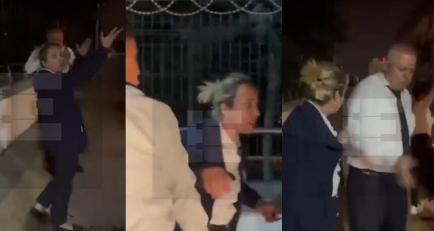 Yolcu otobüsünde skandal görüntüler: Kadın yolcuyu otobanda indirip darbettiler