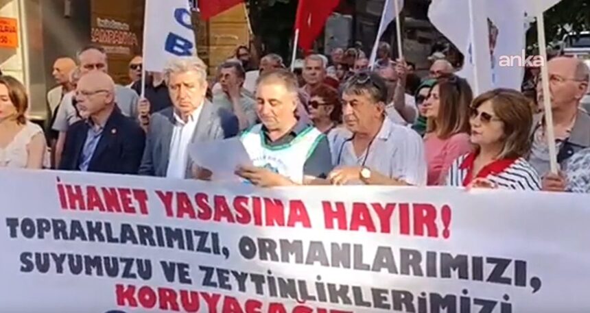 Zeytinlik düzenlemesi Samsun’da protesto edildi