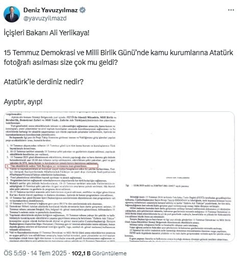 15 Temmuz törenlerinde Atatürk bayrağı krizi! Bakanlıktan açıklama geldi
