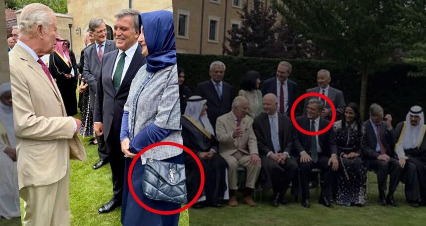 Abdullah Gül’ün eşinin çantası İngiltere’de gündem oldu