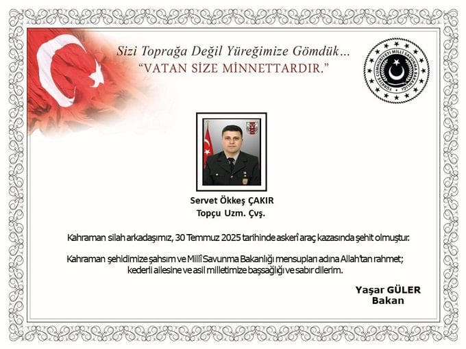Acı haber bu kez Edirne'den geldi! Bir asker şehit oldu