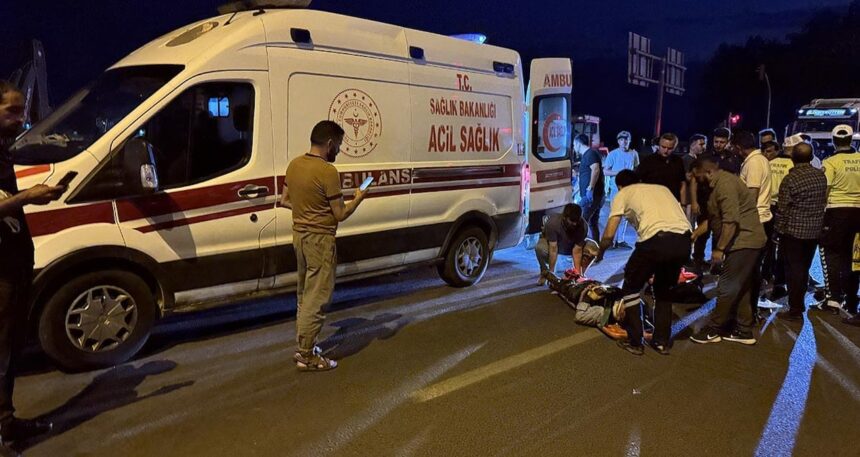 Ağrı’da karşıya geçmeye çalışan yayaya otomobil çarptı: 1 Yaralı