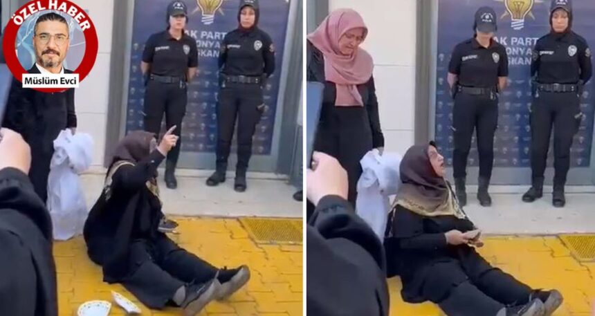 AKP binası önünde ağlayan kadın: ‘Terörist miyim?’