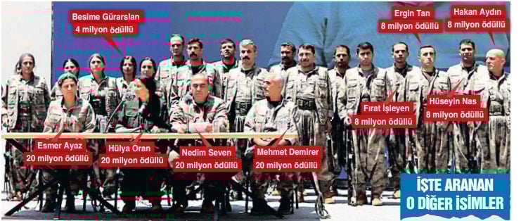 Barış güvercinleri en azılı teröristler çıktı: Terör örgütünden 116 milyon TL'lik poz