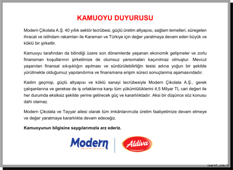 Bir zamanlar Ülker'in ortağıydı! Çikolata devi iflasla karşı karşıya