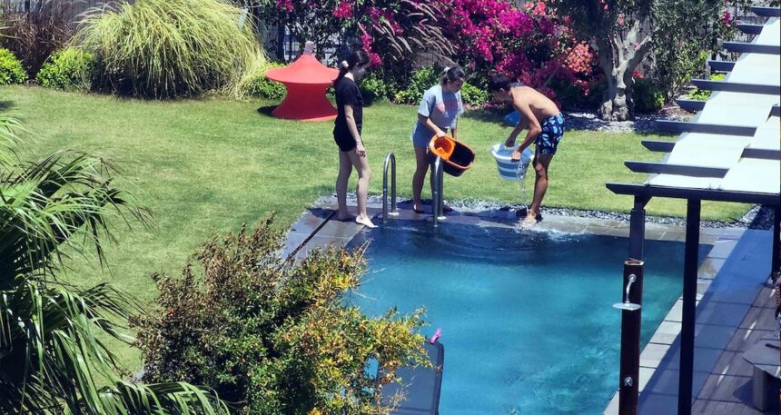 Bodrum’da lüks villalar yanmaktan son anda kurtuldu