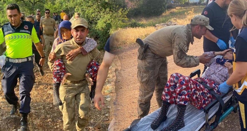 Burdur’da kayıp alzheimer hastası yaşlı kadın arazide sağ olarak bulundu