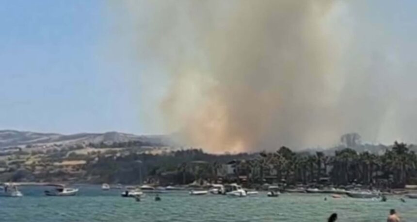 Çanakkale’de yangın: Alevlere havadan ve karadan müdahale ediliyor