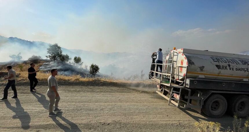 Diyarbakır’da örtü yangını son anda kontrol altına alındı