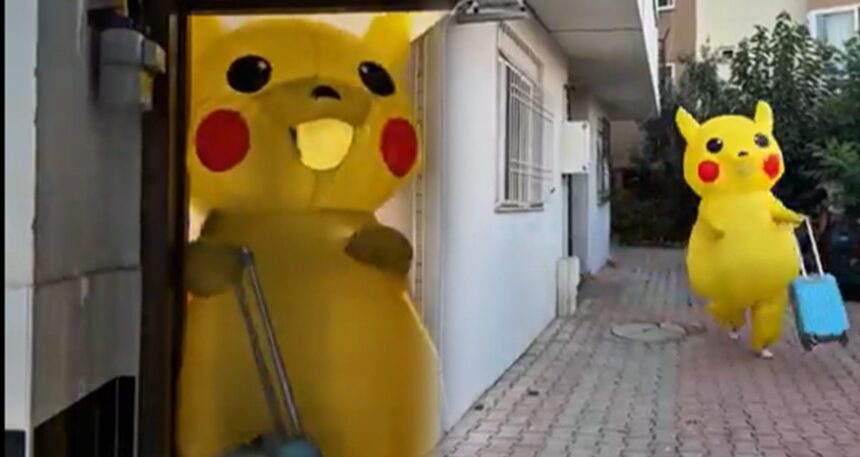 Eylemci Pikachu Saraçhane için yola çıktı