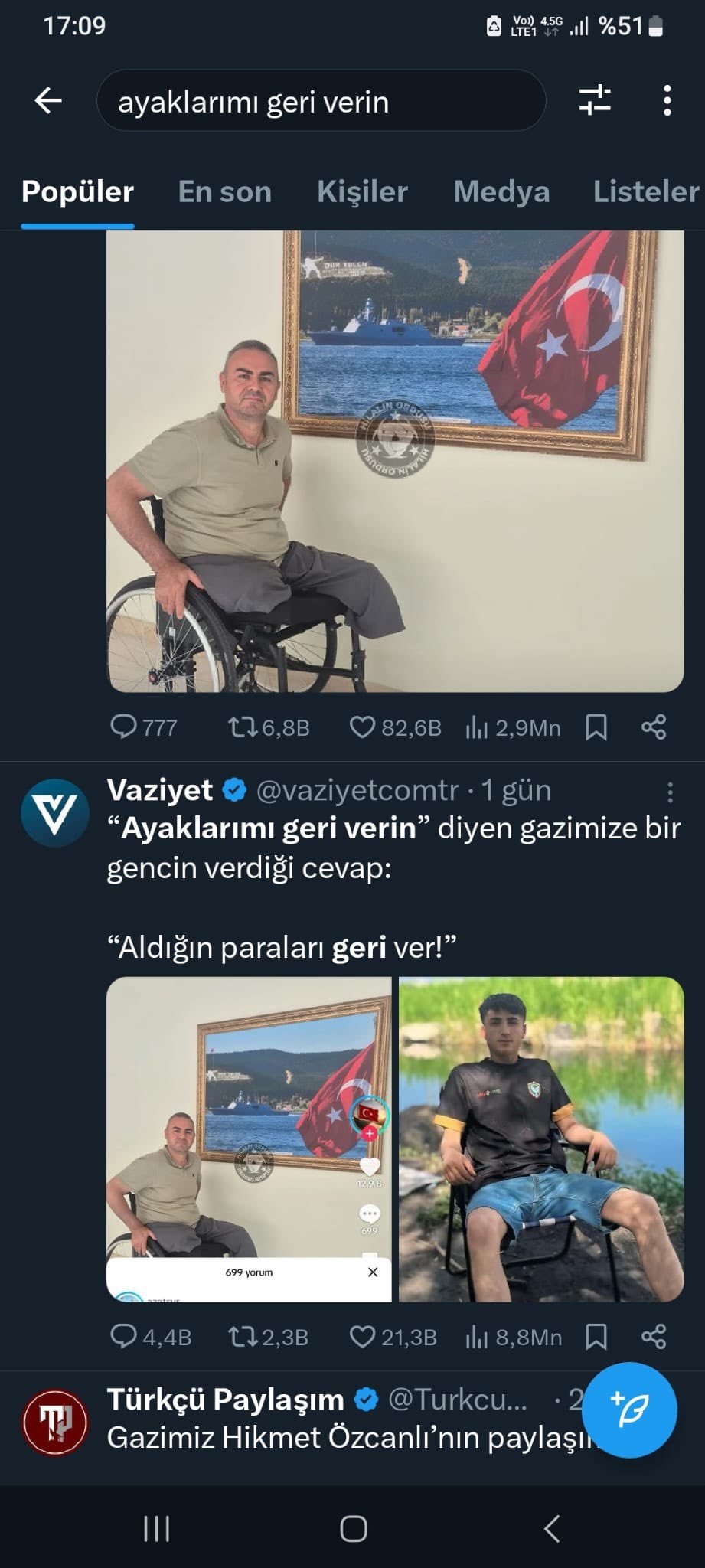 Gaziye hakaret eden şahsa gözaltı kararı