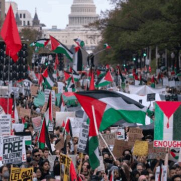 Gazze’ye yönelik acımasız saldırılar Chicago’da protesto edildi
