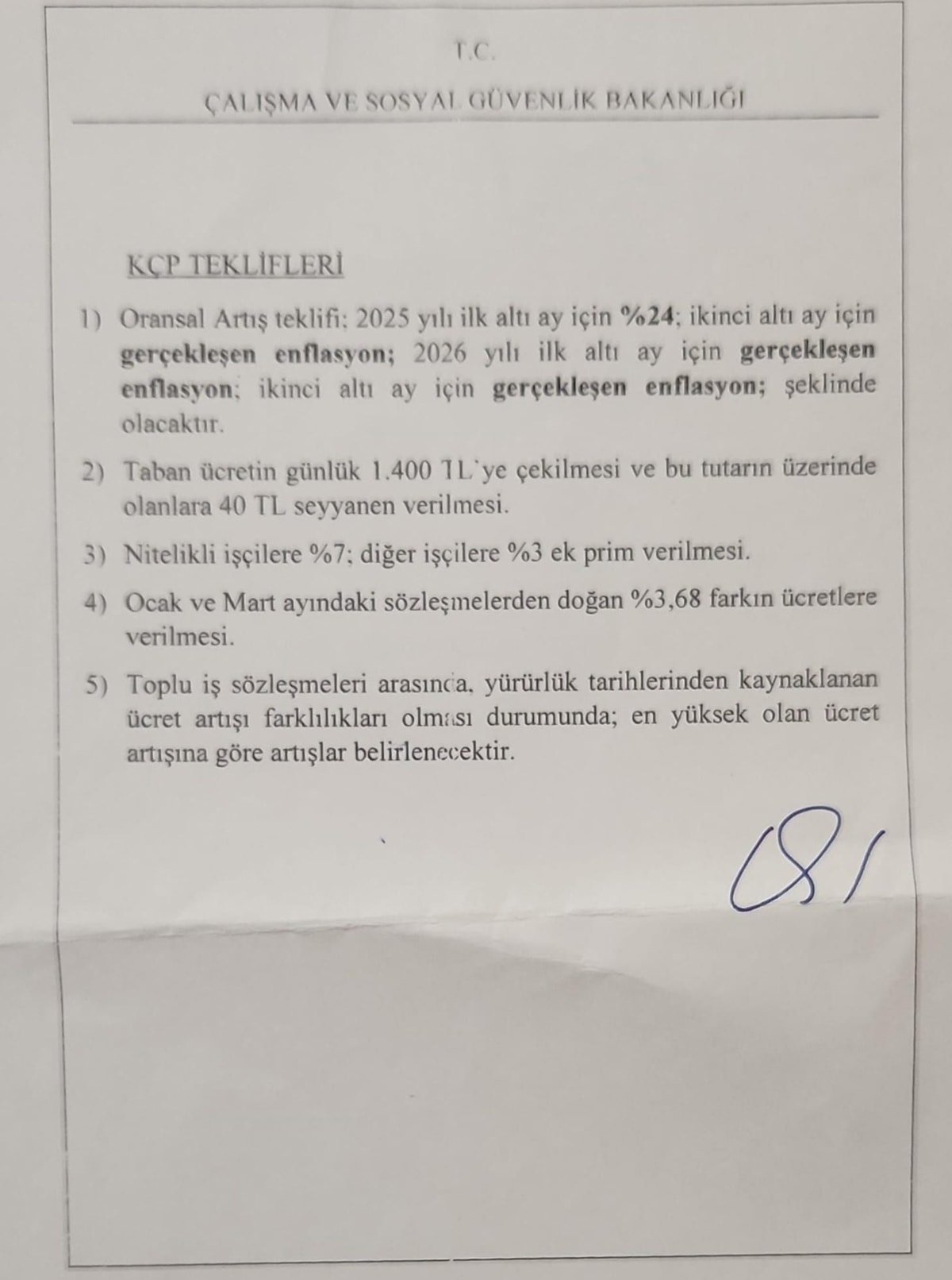 Gemileri yaktık geri dönüş yok. İşçi greve çıkıyor