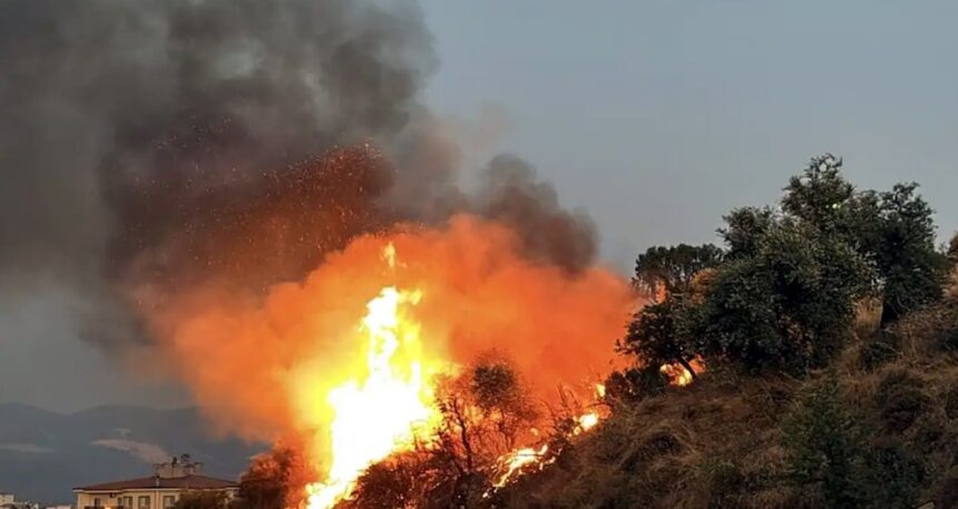 Hatay’ın ardından Mersin’de de orman yangını çıktı