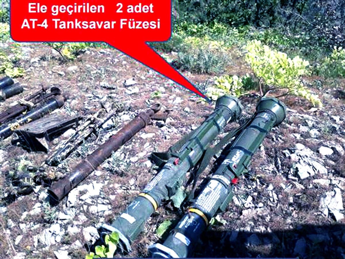Irak’taki PKK mağarasında Amerikan füzeleri bulundu