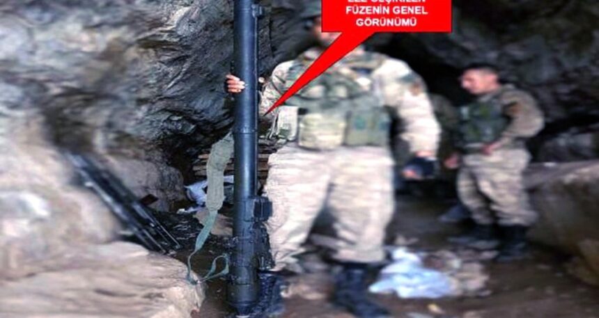 Irak’taki PKK mağarasında Amerikan füzeleri bulundu