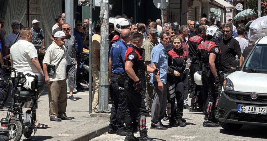Kadın polise tekme attı, ortalık karıştı!