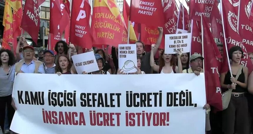 Kamu işçileri, İstanbul’da ses yükseltti