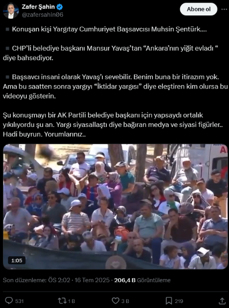 Mansur Yavaş’a “Ankara’nın yiğit evladı" demişti: Yandaş medyanın hedefinde Cumhuriyet Başsavcısı var!