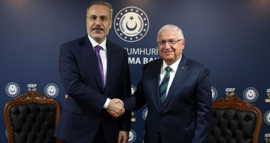 Milli Savunma Bakanı Güler ile Dışişleri Bakanı Fidan görüştü